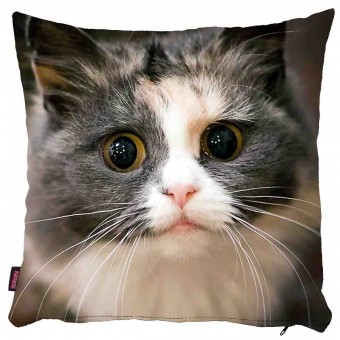 Kedili Yastık Kılıfı